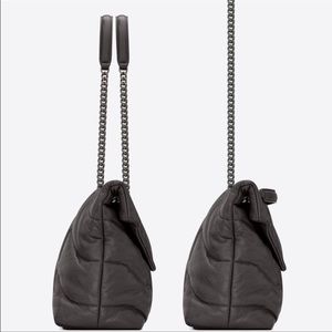 YSL LouLou Small Puffer - EUC Grey Leather - AUTHENTIC